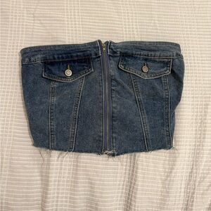 Denim Blue Women's Jean Top